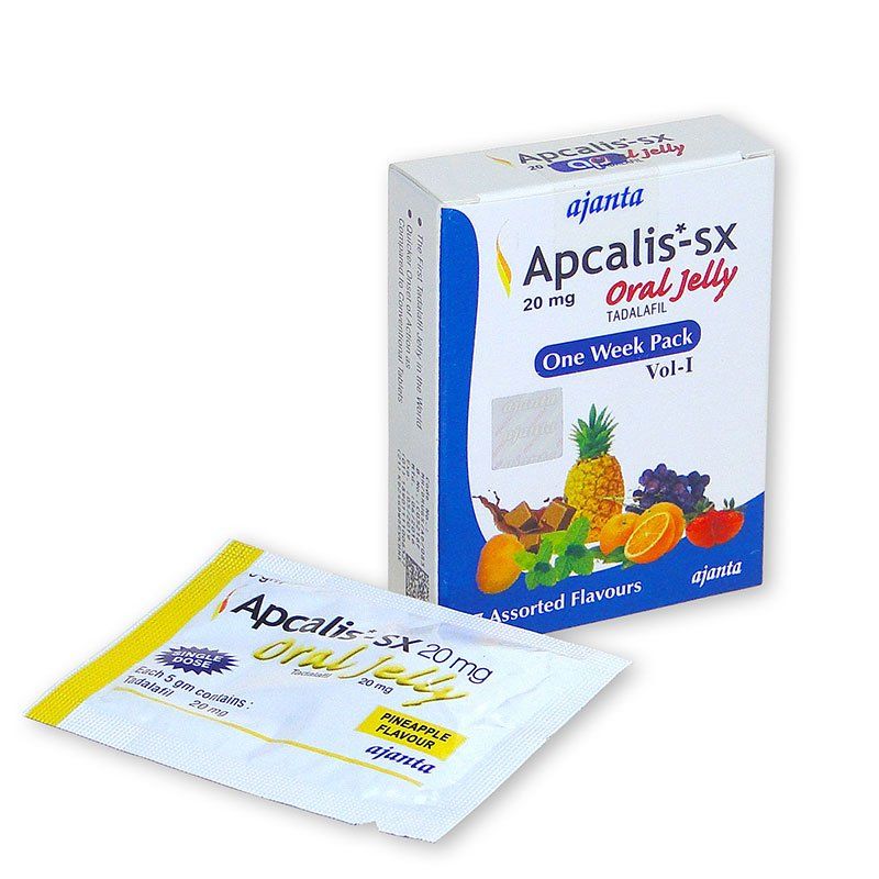 Apcalis Oral Jelly 20 mg - 3 balení (21 ks) Cialis Gel 20 mg